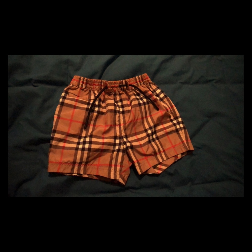 Burberry baby swim shorts